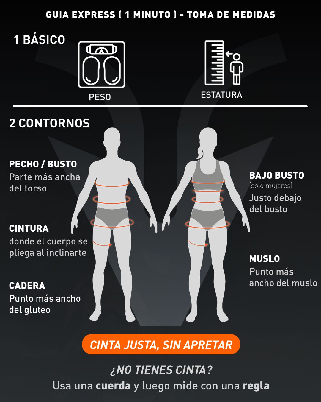 Guía de tallas: cómo elegir la tuya